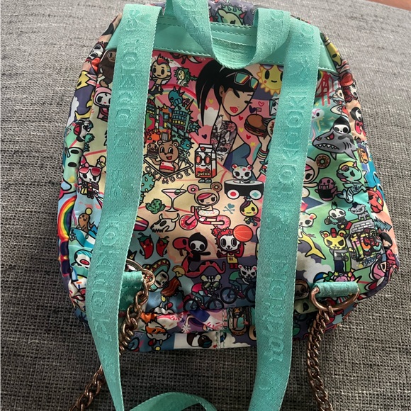 Tolidoki Mini Backpack with chains on straps - Picture 9 of 10